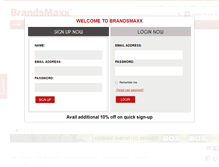 Tablet Screenshot of brandsmaxx.com